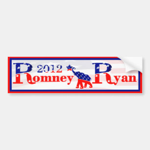 Romney und RyanAutoaufkleber 2012 Autoaufkleber