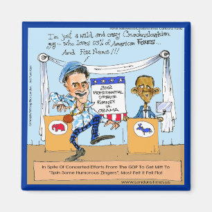 Romney versucht Zingers über Obama Funny Gifts & C Magnet