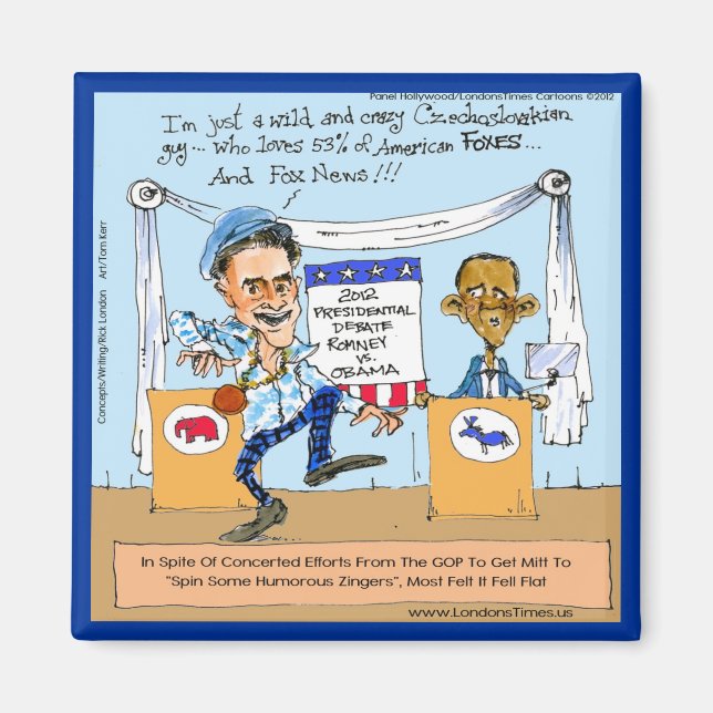 Romney versucht Zingers über Obama Funny Gifts & C Magnet (Vorne)