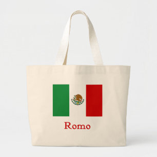 Romo mexikanische Flagge Jumbo Stoffbeutel
