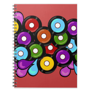 Romp Fun Music Pattern Art Notizblock
