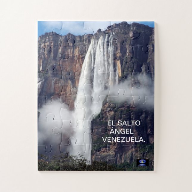 ROMPECABEZAS DEL SALTO ÁNGEL. PUZZLE (Vertikal)