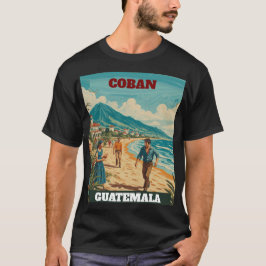 Rompecabezas  GUATEMALA COBAN Retro poster T-Shirt