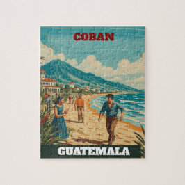Rompecabezas  GUTEMALA COBAN Retro poster Puzzle