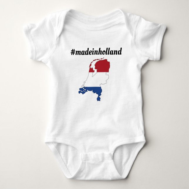 Romper "madeinholland". baby strampler (Vorderseite)