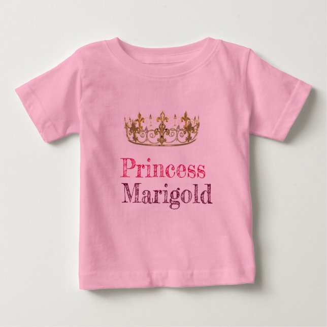 Romper "Prinzessin Marigold". Baby T-shirt (Vorderseite)