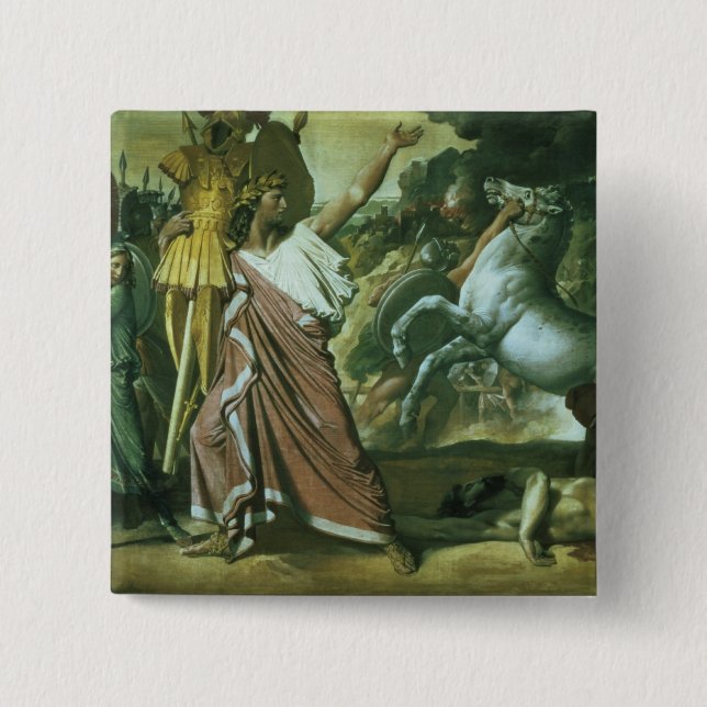 Romulus, Eroberer von Acron, seinen Hintern zu t Button (Vorderseite)