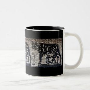 Romulus u. Remus Zweifarbige Tasse