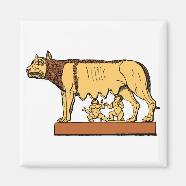 Romulus und Remus Magnet (Vorne)