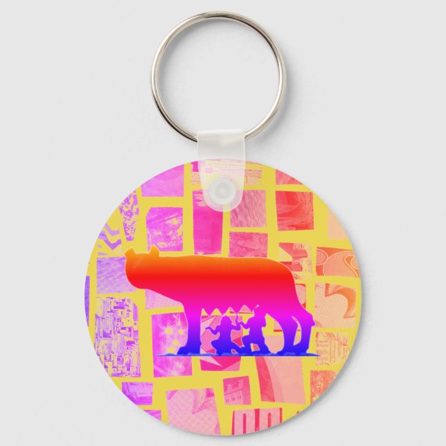 Romulus und Remus Schlüsselanhänger (Vorderseite)