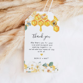 ROMY Floral Honey Bumble Bee Favor Tag Geschenkanhänger
