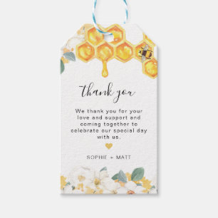 ROMY Floral Honey Bumble Bee Favor Tag Geschenkanhänger