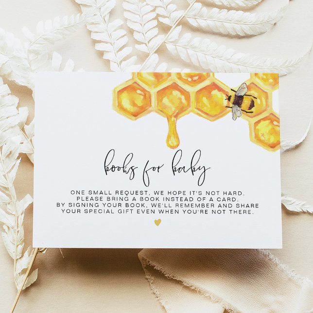 Romy - Honeycomb Bee Books for Baby Insert Einladung (Von Creator hochgeladen)