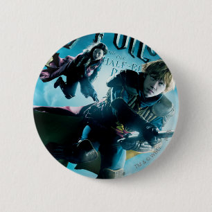 Ron and Ginny on Brooms 1 Button