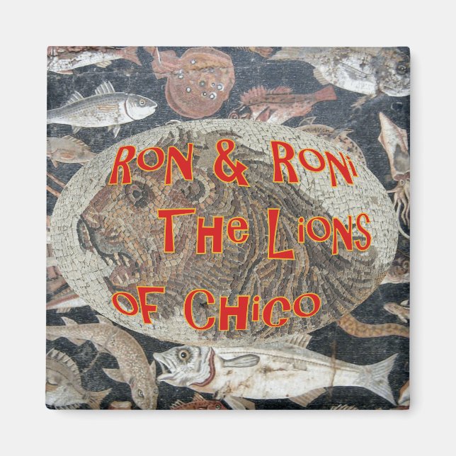 Ron and Roni the Lions of Chico California Magnet (Vorne)