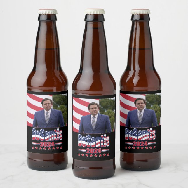 Ron DeSantis 2024 Bierflaschenetikett (Flaschen)