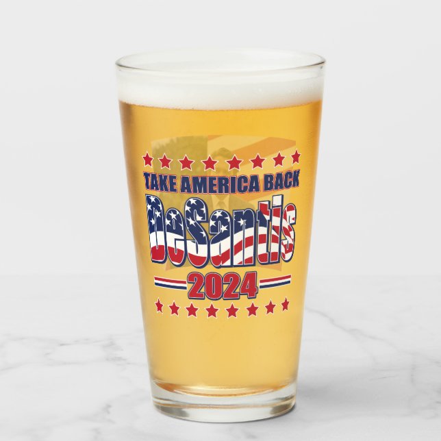 Ron DeSantis 2024 Glas (Vorne (Gefüllt))