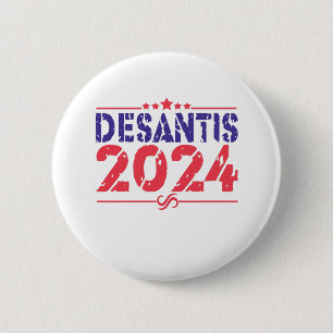 Ron DeSantis 2024 Präsident Wahlen Vintages Gesche Button