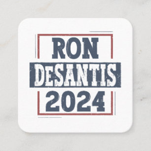 Ron DeSantis 2024 Quadratische Visitenkarte