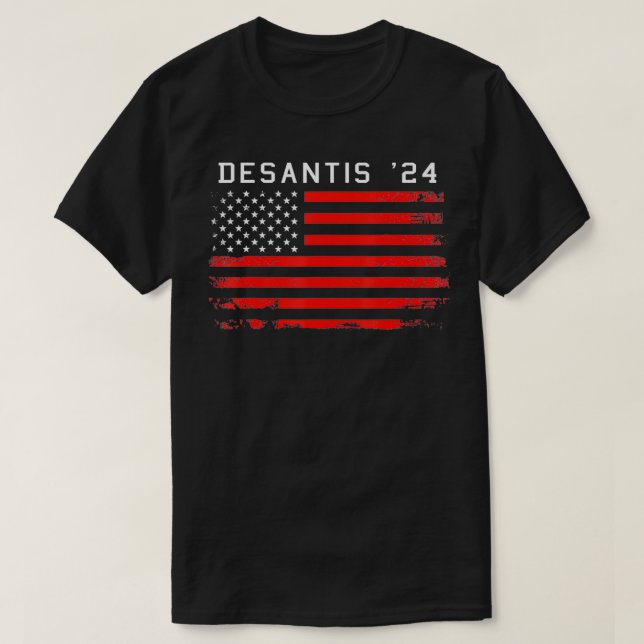 RON DESANTIS 2024 T-Shirt DeSantis '24 Red USA Fla (Design vorne)