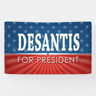 Ron DeSantis 2024 - US Flagge Design Banner
