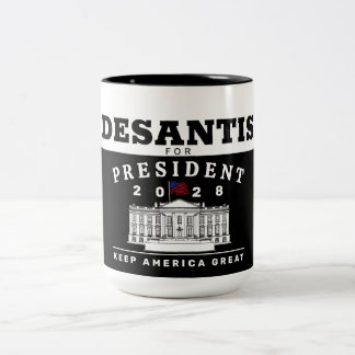 RON DESANTIS 2028 ZWEIFARBIGE TASSE