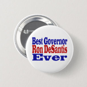 Ron DeSantis bester Gouverneur je roter blauer Tex Button