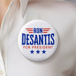 Ron DeSantis für den Präsidenten - Kampagne Button<br><div class="desc">Ein einfaches Design mit Ron DeSantis,  der für den Präsidenten kandidiert. Er kandidiert bei den Vorwahlen der Republikaner 2024.</div>