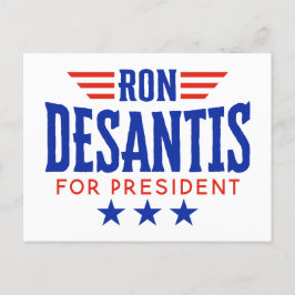 Ron DeSantis für den Präsidenten - Kampagne Postkarte
