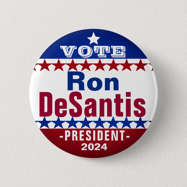 Ron DeSantis für Wahlkampffunktion des Präsidenten Button (Vorderseite)