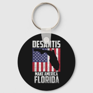 Ron Desantis Mach Amerika Florida Wieder Republika Schlüsselanhänger