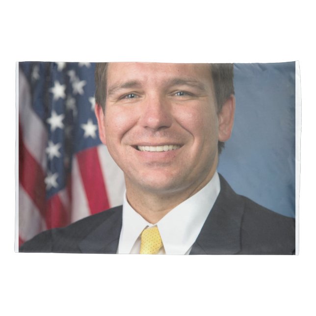 Ron Desantis Official Portrait Kissenbezug (Rückseite)