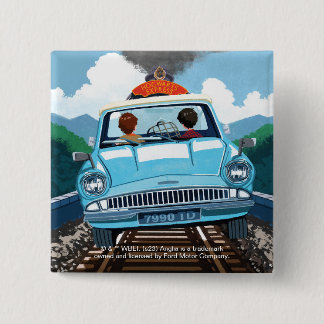 Ron & HARRY POTTER™ in Flying Car to HOGWARTS™ Button
