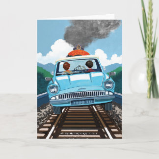 Ron & HARRY POTTER™ in Flying Car to HOGWARTS™ Karte