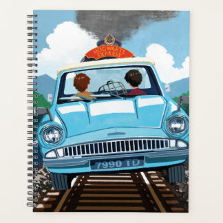Ron & HARRY POTTER™ in Flying Car to HOGWARTS™ Planer