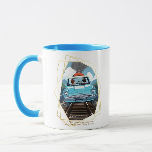 Ron & HARRY POTTER™ in Flying Car to HOGWARTS™ Tasse (Links)