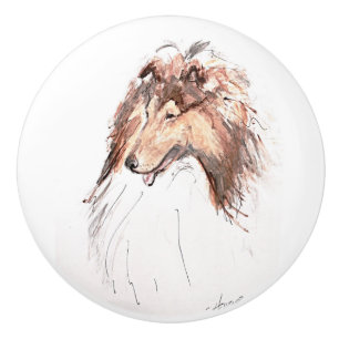 Ron Hevener . . . Collie. . . Keramikknauf