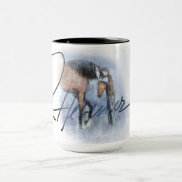 Ron Hevener "Fate of the Stallion" Signature Tasse
