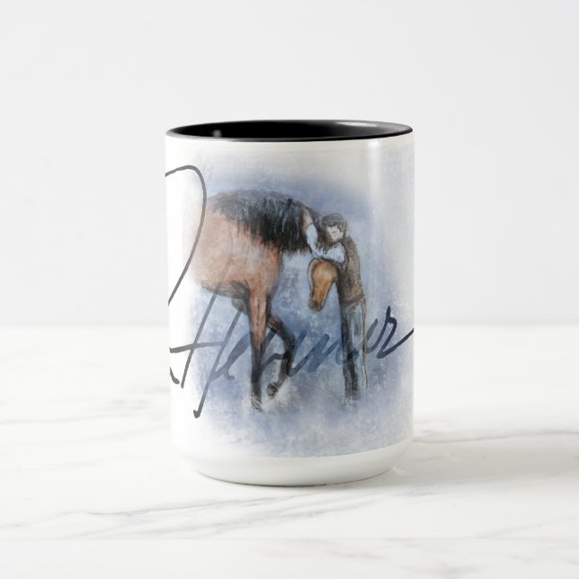 Ron Hevener "Fate of the Stallion" Signature Tasse (Zentrum)