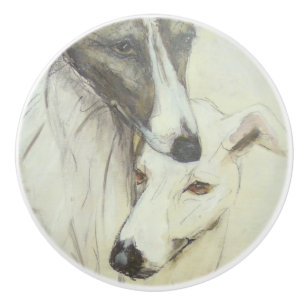 Ron Hevener Greyhound Keramikknauf