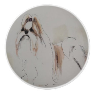 Ron Hevener Shih-Tzu Keramikknauf
