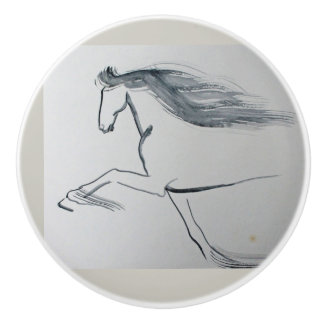 Ron Hevener Sinti und Roma Horse Keramikknauf