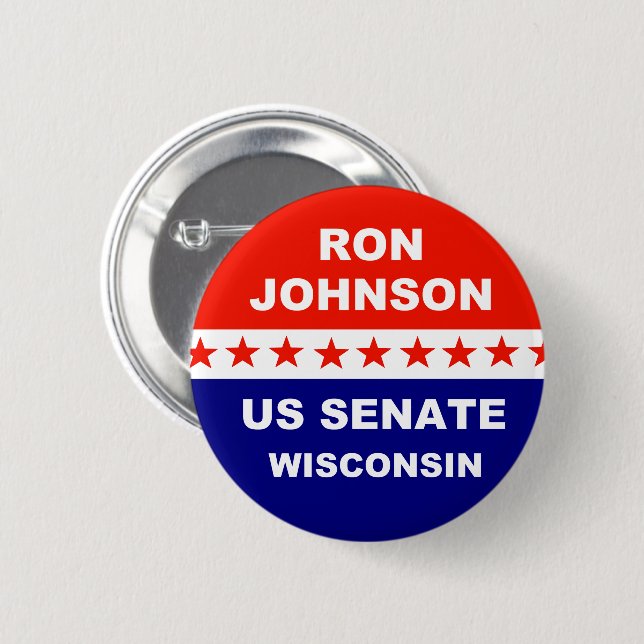 Ron Johnson US Senat Wisconsin 2022 Button (Vorne & Hinten)