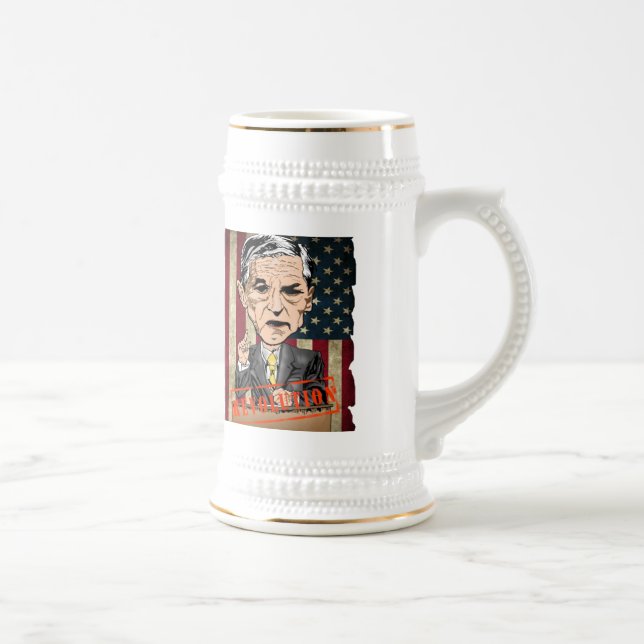 RON PAUL 18 0UNCE BIERSTEIN BIERGLAS (Rechts)