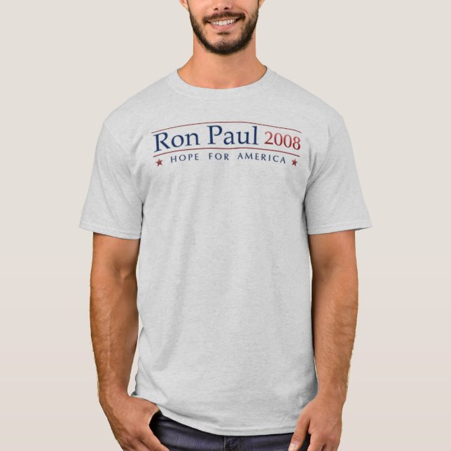 Ron Paul 2008 (Grau) T-Shirt (Vorderseite)