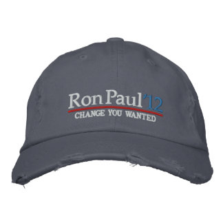 Ron Paul 2012 Anpassbare bestickte Hats Baseballkappe