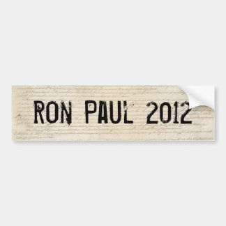 Ron Paul 2012 Autoaufkleber