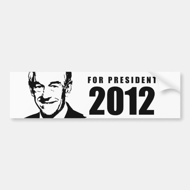 Ron Paul 2012 Autoaufkleber (Vorne)
