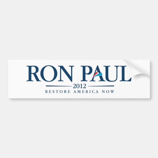 Ron Paul 2012 Autoaufkleber (Vorne)