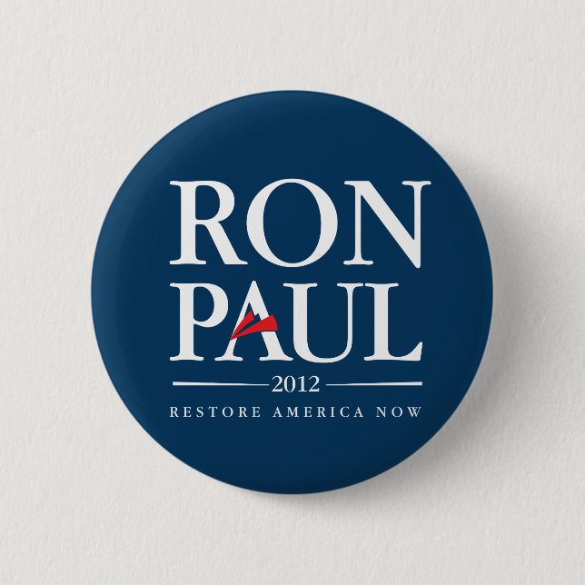 Ron Paul 2012 (Blau) Button (Vorderseite)